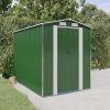 Garden Shed Green 75.6"x107.9"x87.8" Galvanized Steel