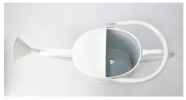 Better Homes & Gardens 8.5" Metal Watering Can, White