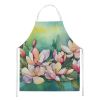 Louisiana Magnolias in Watercolor Apron Cooking Kitchen Server Baking Crafts Gardening for Adult Women Men, Unisex, Large, Multicolor