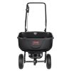 VEVOR Broadcast Spreader, 60 LB Walk-Behind Turf Spreader with 8" Wheels, Steel Push Fertilizer Spreader, Garden Seeder, and Salt Spreader