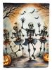 Dancing Skeletons Spooky Halloween Garden Flag Mailbox Flag Decorative Yard Flag Banner Outside Patio Artwork Yard Flower Beds, Garden Size