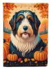 Bearded Collie Fall Garden Flag Mailbox Flag Decorative Yard Flag Banner Outside Patio Artwork Yard Flower Beds, Garden Size, Multicolor