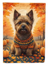 Cairn Terrier Fall Garden Flag Mailbox Flag Decorative Yard Flag Banner Outside Patio Artwork Yard Flower Beds, Garden Size, Multicolor