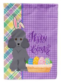 Toy Grey Poodle Easter Garden Flag Mailbox Flag Decorative Yard Flag Banner Outside Patio Artwork Yard Flower Beds, Garden Size, Multicolor