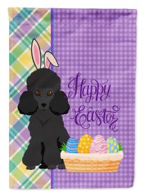 Toy Black Poodle Easter Garden Flag Mailbox Flag Decorative Yard Flag Banner Outside Patio Artwork Yard Flower Beds, Garden Size, Multicolor