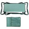 Foldable Garden Kneeler Seat with Kneeling Soft Cushion Pad Tools Pouch Portable Gardener