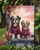 Havanese Two Hearts Garden Flag Mailbox Flag Decorative Yard Flag Banner Outside Patio Artwork Yard Flower Beds, Garden Size, Multicolor