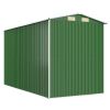 Garden Shed Green 75.6"x140.6"x87.8" Galvanized Steel