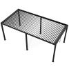 8640E Louver Pergola 10x19FT Aluminum Frame & Steel Louvers