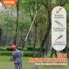 VEVOR Manual Pole Saw, 4.9-20 ft Extendable Tree Pruner, Sharp Steel Blade for High Branches Trimming