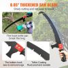 VEVOR Manual Pole Saw, 4.9-20 ft Extendable Tree Pruner, Sharp Steel Blade for High Branches Trimming