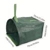 1pc Gardening Container, Large Capacity Carry-on Garden Leaf Bag, Green Leaf Garbage Bag, Toy Storage Bag