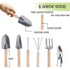 Garden Tools Set with Detachable Tool Kit for Outdoor