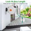 Retractable Garden Hose Reel Wall Mounted Automatic Water Hose Reel with Any Length Lock 8 Pattern Spraying Modes 180¬∞ Swivel Bracket