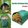 1pc Gardening Container, Large Capacity Carry-on Garden Leaf Bag, Green Leaf Garbage Bag, Toy Storage Bag