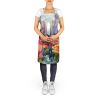 New York Roses in Watercolor Apron Cooking Kitchen Server Baking Crafts Gardening for Adult Women Men, Unisex, Large, Multicolor