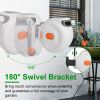 Retractable Garden Hose Reel Wall Mounted Automatic Water Hose Reel with Any Length Lock 8 Pattern Spraying Modes 180¬∞ Swivel Bracket