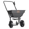 VEVOR Broadcast Spreader, 25 LB Walk-Behind Turf Spreader with 8" Wheels, Steel Push Fertilizer Spreader, Garden Seeder, and Salt Spreader