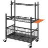 VEVOR Garden Tool Organizer, 16 Slots with Hooks, Yard Tool Tower Rack with Wheels for Garage Organization and Storage