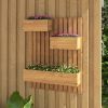 Outdoor Wooden Raised Garden Bed with Hang Hook