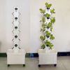 Hydroponic Growing System Detachable 4-Holes Cup 5 Layers 20 Plant Sites Indoor Home Garden Vertical Tower Planters Kit