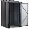 Outdoor Storage Shed, 3 x 3 FT Metal Steel Garden Shed with Single Lockable Door