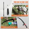 VEVOR Manual Pole Saw, 4.9-20 ft Extendable Tree Pruner, Sharp Steel Blade for High Branches Trimming