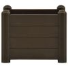 Garden Raised Bed PP Mocha 16.9"x16.9"x13.8"