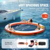 VEVOR Inflatable Floating Dock, √∏8FT Inflatable Dock Platform with √∏5FT Trampoline Mesh Pool