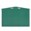 Garden Shed 101.2" x 192.5" x 71.3" Metal Green