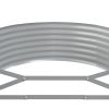 Garden Raised Bed Powder-coated Steel 68.9"x39.4"x14.2" Gray