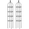 2 Packs Garden Obelisk Trellis 5.9FT Plants Tower for Climbing Plants Flower Vegetable Vine