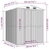 Garden Shed Green 75.6"x75.2"x87.8" Galvanized Steel