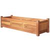 Garden Raised Beds 2 pcs Acacia Wood 39.4"x11.8"x9.8"