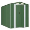 Garden Shed Green 75.6"x107.9"x87.8" Galvanized Steel