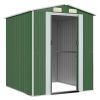 Garden Shed Green 75.6"x75.2"x87.8" Galvanized Steel