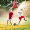 Rocket Sprinkler Launcher Outdoor Water Sprinkler Flying Splashing Fun Toys Summer Water Toy 360¬∞ Rotation for 3+ Years Old Boys Girls for Yard Pool