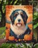 Bearded Collie Fall Garden Flag Mailbox Flag Decorative Yard Flag Banner Outside Patio Artwork Yard Flower Beds, Garden Size, Multicolor