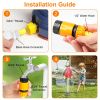 Rocket Sprinkler Launcher Outdoor Water Sprinkler Flying Splashing Fun Toys Summer Water Toy 360¬∞ Rotation for 3+ Years Old Boys Girls for Yard Pool