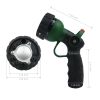 H2O WORKS Garden Hose Nozzle Thumb Control Heavy Duty Metal Water Nozzle with Adjustable Watering Patterns High Pressure Hose Nozzle Sprayer;  Pefect