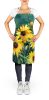 Kentucky Goldenrod in Watercolor Apron Cooking Kitchen Server Baking Crafts Gardening for Adult Women Men, Unisex, Large, Multicolor