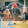 Rocket Sprinkler Launcher Outdoor Water Sprinkler Flying Splashing Fun Toys Summer Water Toy 360¬∞ Rotation for 3+ Years Old Boys Girls for Yard Pool