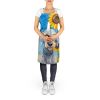 Bedlington Terrier in Sunflowers Apron Cooking Kitchen Server Baking Crafts Gardening for Adult Women Men, Unisex, Large, Multicolor