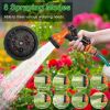 Retractable Garden Hose Reel Wall Mounted Automatic Water Hose Reel with Any Length Lock 8 Pattern Spraying Modes 180¬∞ Swivel Bracket