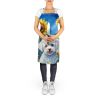 Bichon Frise in Sunflowers Apron Cooking Kitchen Server Baking Crafts Gardening for Adult Women Men, Unisex, Large, Multicolor