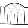 Outsunny Metal Trellis Arbor Arch for Climbing Plants with Garden Bench, Grow Grapes & Vines