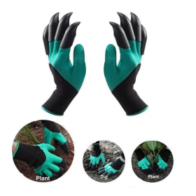 Garden Genie Gloves With Claws Waterproof Garden Gloves For Digging Planting Breathable Gardening Gloves For Yard Work (Num: 1pair, Color: Green)