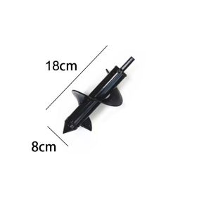 9 Size Garden Auger Drill Bit Tool Ground Drill Earth Drill Spiral Hole Digger Flower Planter Seed Planting Gardening Fence Yard (Color: 8X18cm, Ships From: CN)